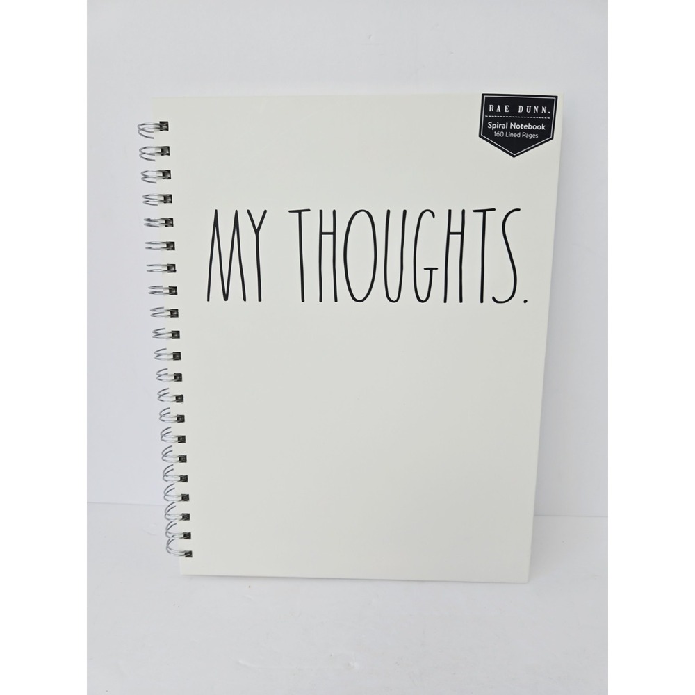 Rae Dunn My Thoughts Spiral Notebook NEW